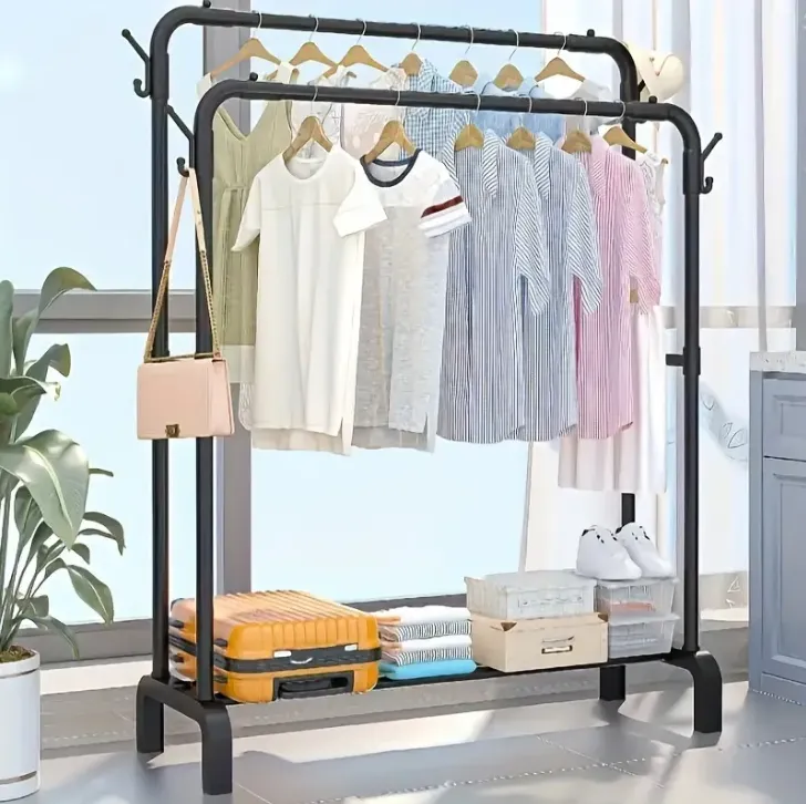 150X96X45Cm Multifunctional Drying Rack With Shoe Holder And Organizer Yj-3