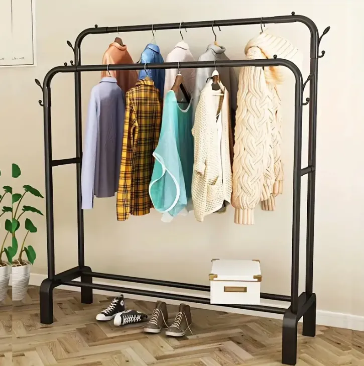 150X96X45Cm Multifunctional Drying Rack With Shoe Holder And Organizer Yj-3