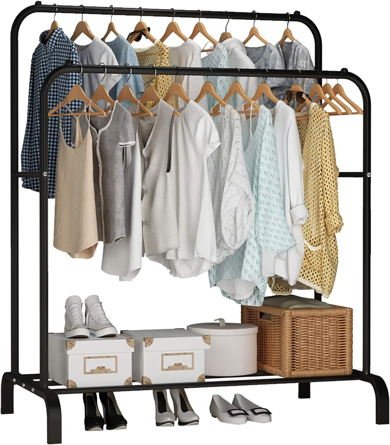 150X96X45Cm Multifunctional Drying Rack With Shoe Holder And Organizer Yj-3