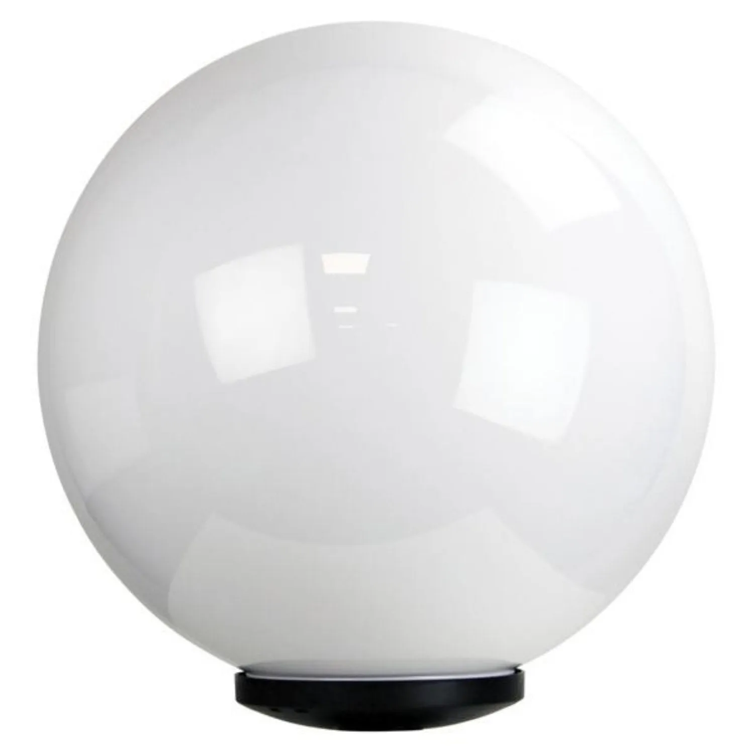 Acrylic Post Top Sphere Light Opal Finish in 6 Sizes 200mm-500mm