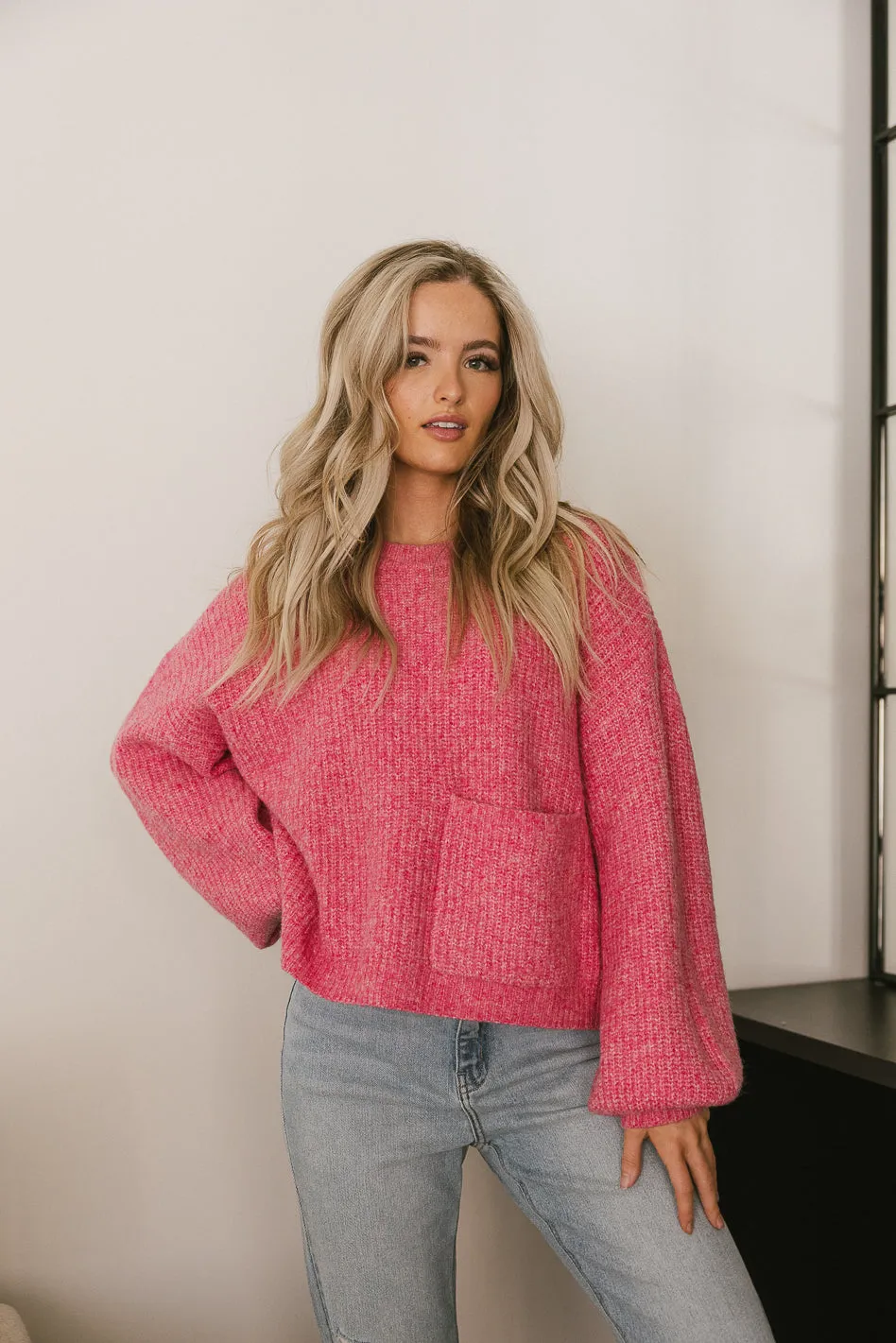 Aliyah Knit Sweater in Pink - FINAL SALE