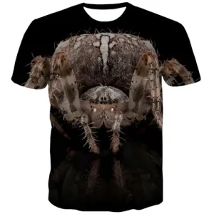 Animal T shirts Men Spider Tshirt Anime Black T shirts Funny Street Tshirts Casual