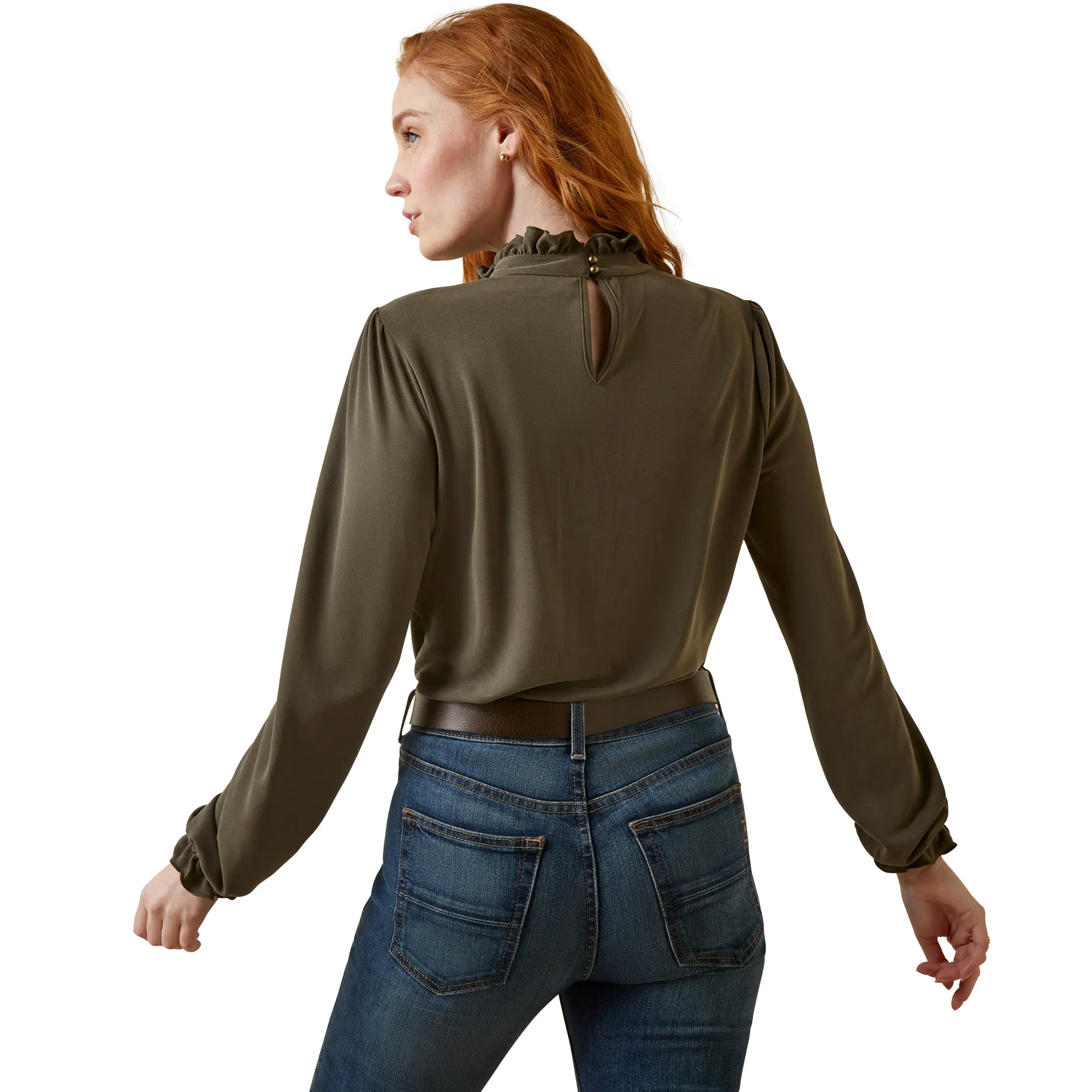 Ariat Ladies Inverness Long Sleeve Top - Earth