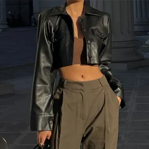 Autumn Winter Hot Selling Sexy Exposed Motorcycle Jackets