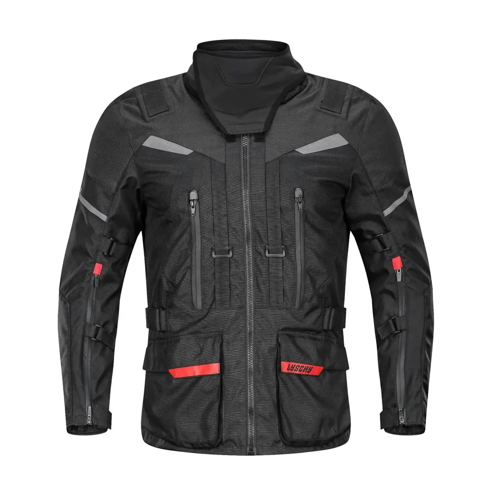 Biker Waterproof Jacket for Men / Motorcycle Cold-Proof Pants / Protective Moto-Suit