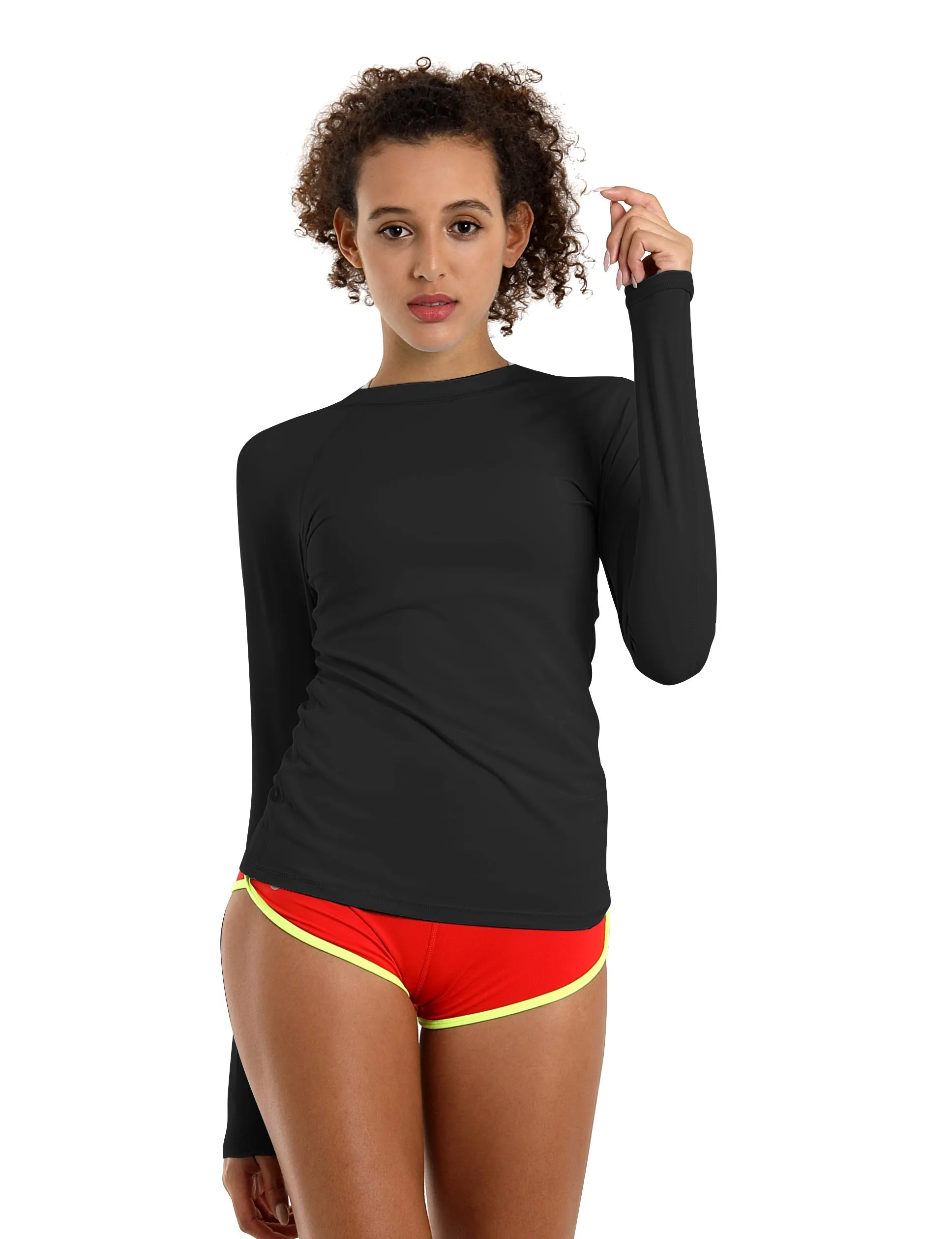 BUBBLELIME 84P/16S Long Sleeve Rashguard for Women_Gym