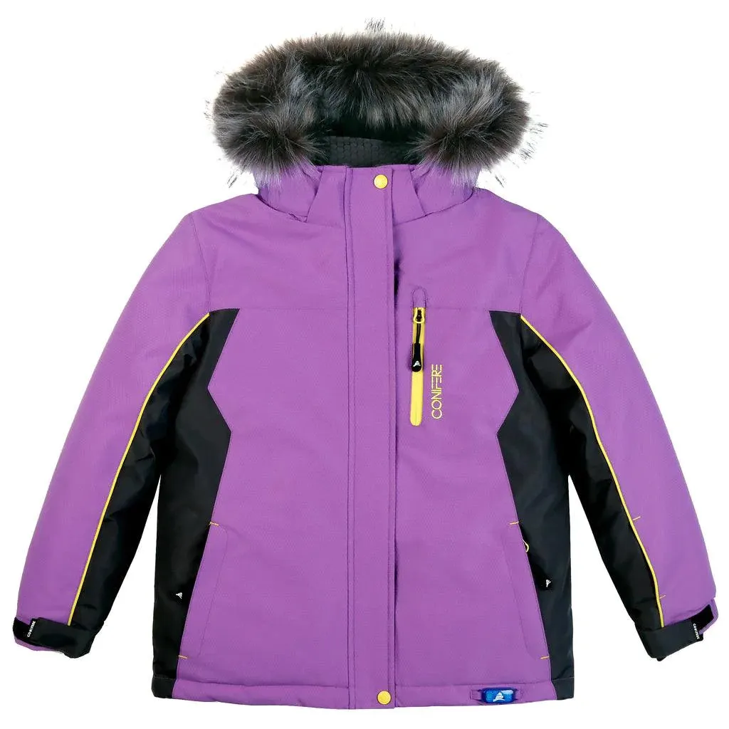 Conifere Girls Purple Aesthetic Snowsuit Set