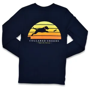 Dock Dog: Long Sleeve T-Shirt - Navy