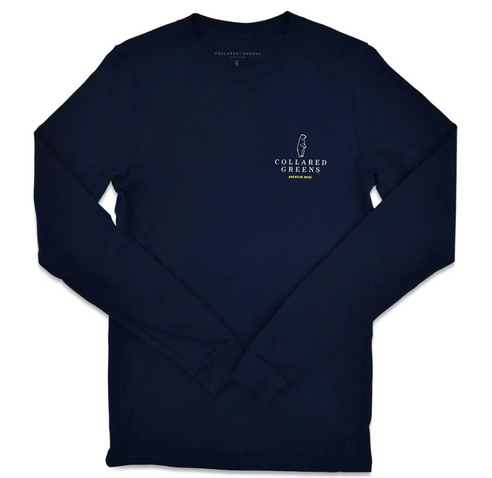 Dock Dog: Long Sleeve T-Shirt - Navy