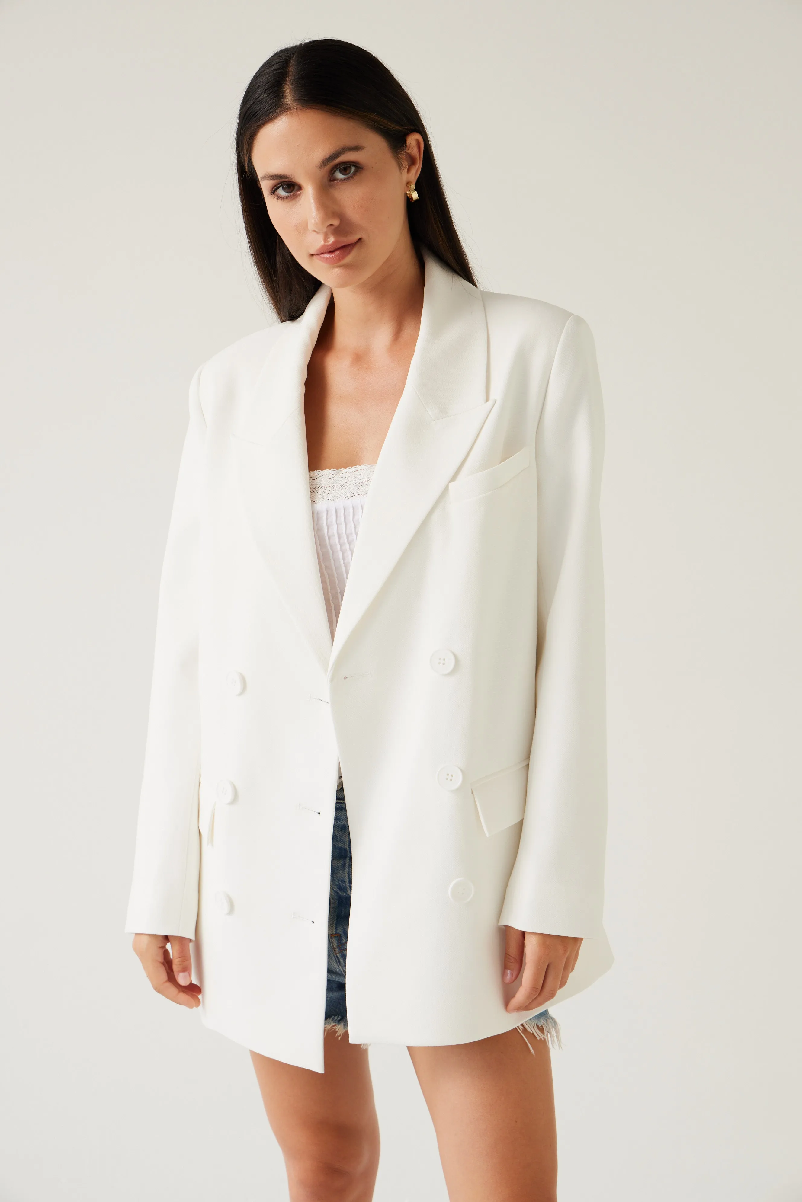 Dove Blazer | Porcelain