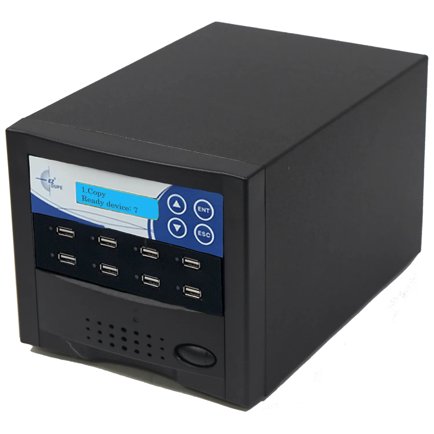 EZ Dupe 1 to 7 USB Duplicator - Flash Media Cloner & Eraser (DoD Compliant) EZDUSB7T