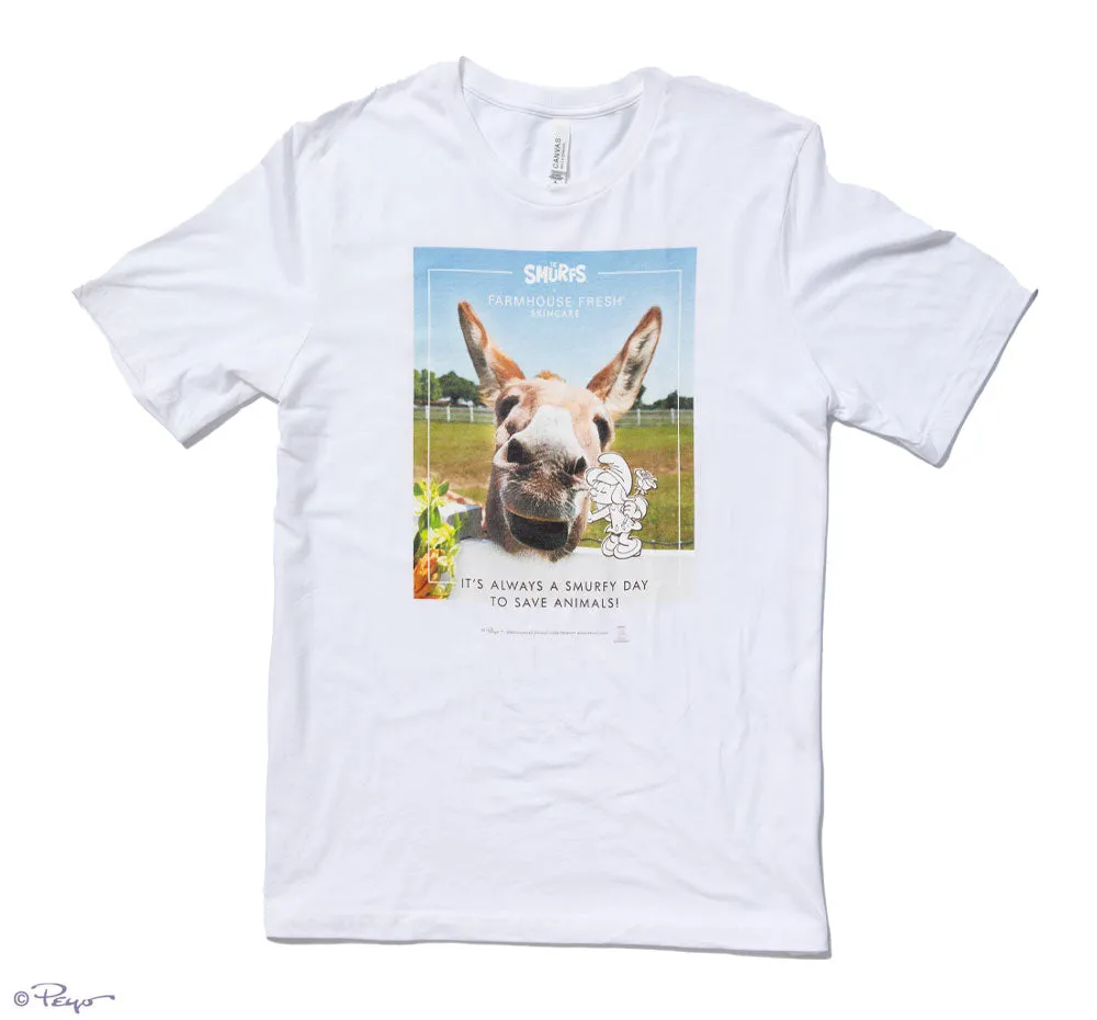 FHF Sweet Kisses with Smurfette Donation T-Shirt Solely Benefitting The FHF Animal Sanctuary