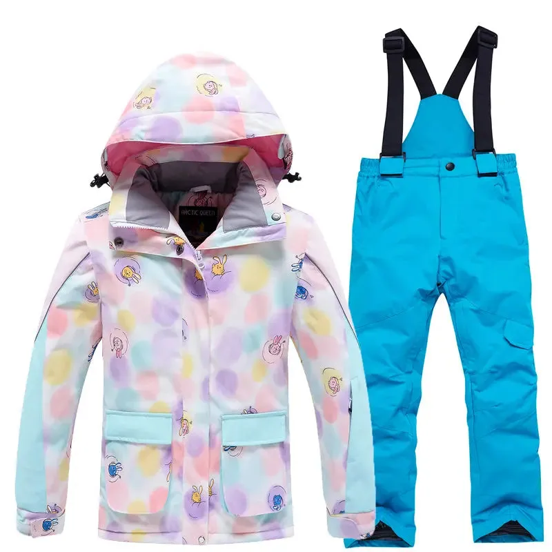 Hotian Kids Ski Snowboard Jackets & Pants Set