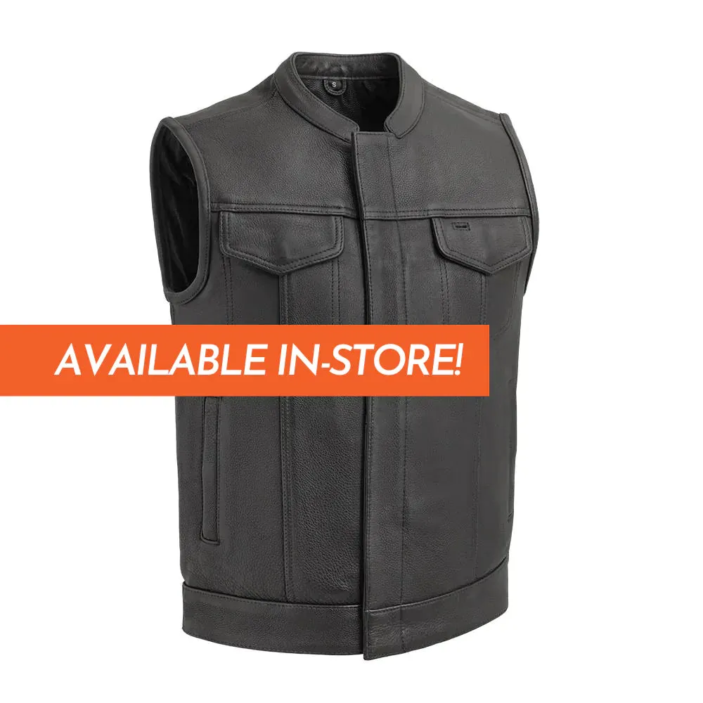 Hotshot Men's Motorcycle Leather Vest