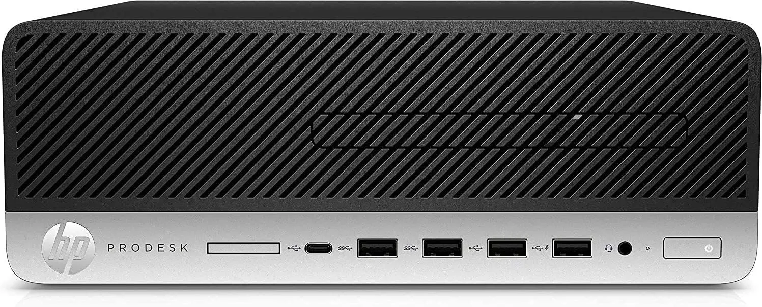 HP ProDesk 600 G4 (SFF) Desktop Computer PC, Intel i5-8500 Six Core (8th Gen), 32GB RAM, 512GB SSD, USB-C, HDMI, DisplayPort, Keyboard & Mouse, Wi-Fi, Bluetooth, Intel HD Graphics 630 - Windows 11 Pro - Grade A Certified Refurbished, 1 Year Warranty