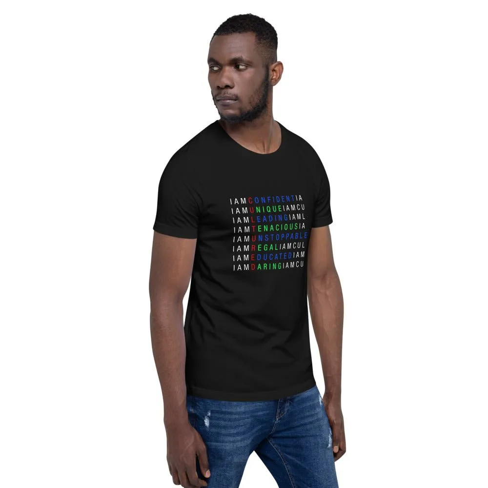 I AM C.U.L.T.U.R.E.D.  Crossword Awareness Unisex T-Shirt