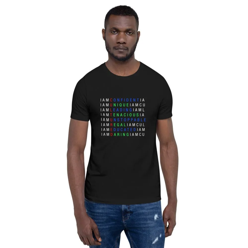 I AM C.U.L.T.U.R.E.D.  Crossword Awareness Unisex T-Shirt