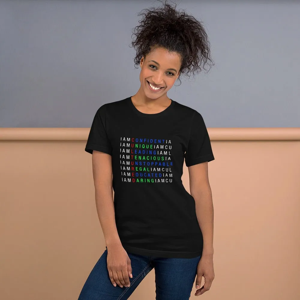 I AM C.U.L.T.U.R.E.D.  Crossword Awareness Unisex T-Shirt