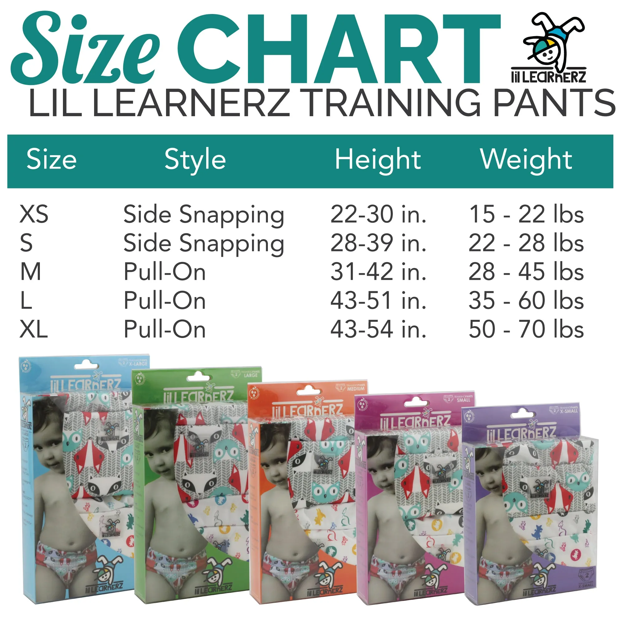 Lil Learnerz Training Pants (2pk) - Book Club