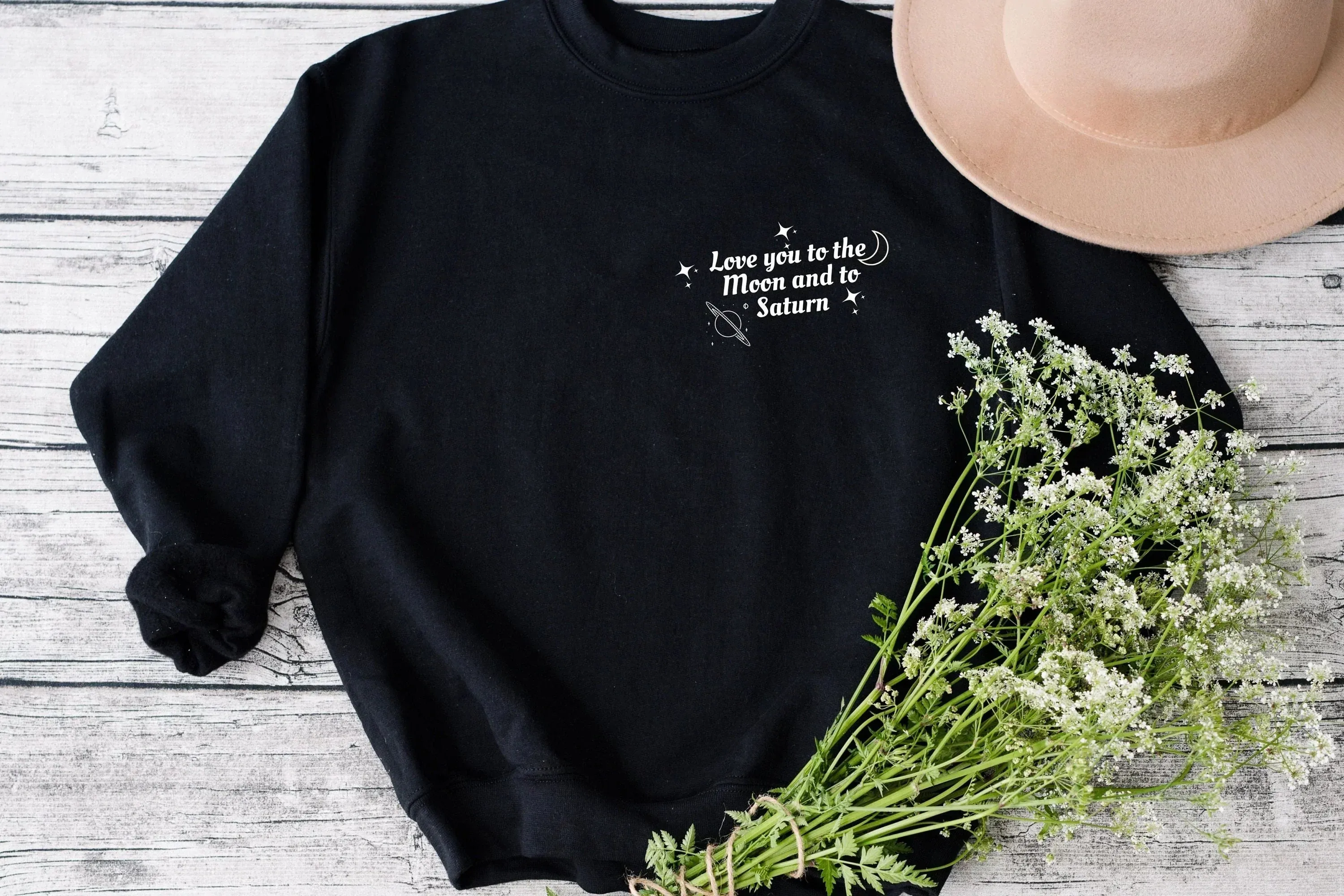 Love You to the Moon and to Saturn T-Shirt | Seven Shirt l Taylor Swift Seven Sweatshirt |Folklore Taylor Swift Inspired Hoodie Gift for Her