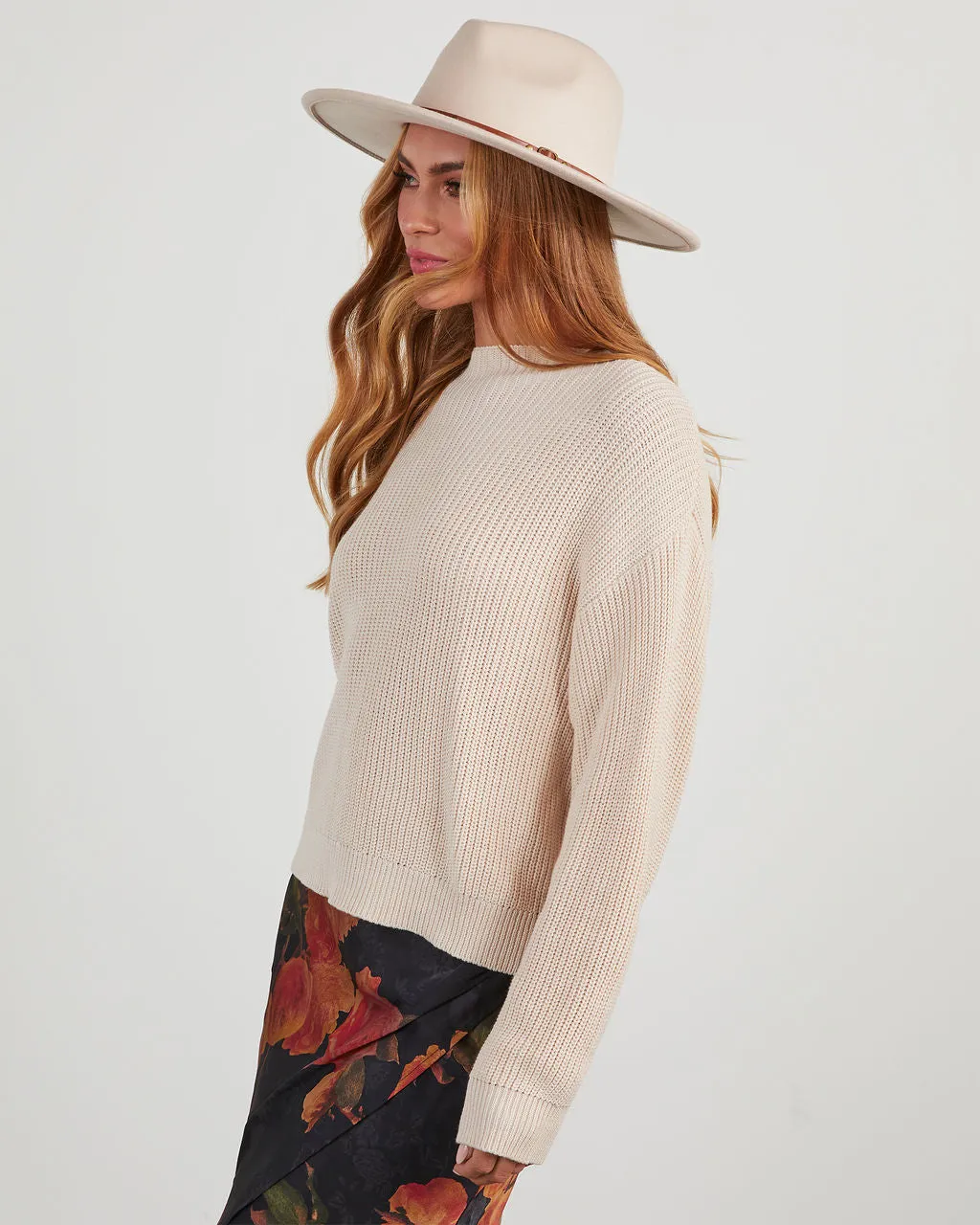 Marlena Ribbed Knit Pullover Sweater