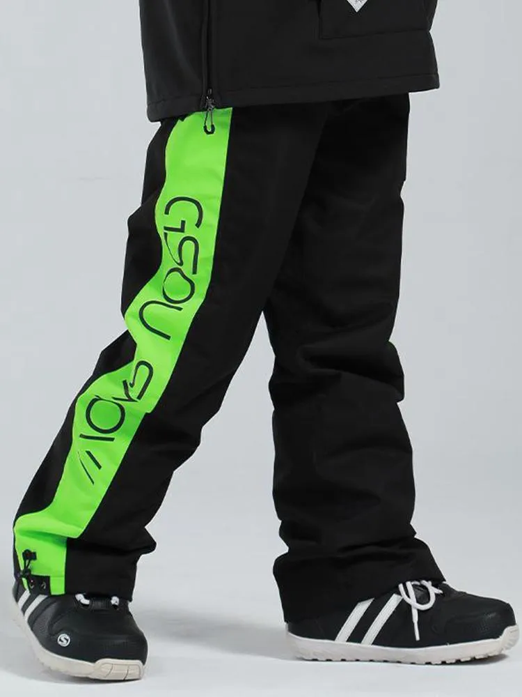 Men's Gsou Snow Unisex Reflective Freestyle Mountain Discover Snow Pants