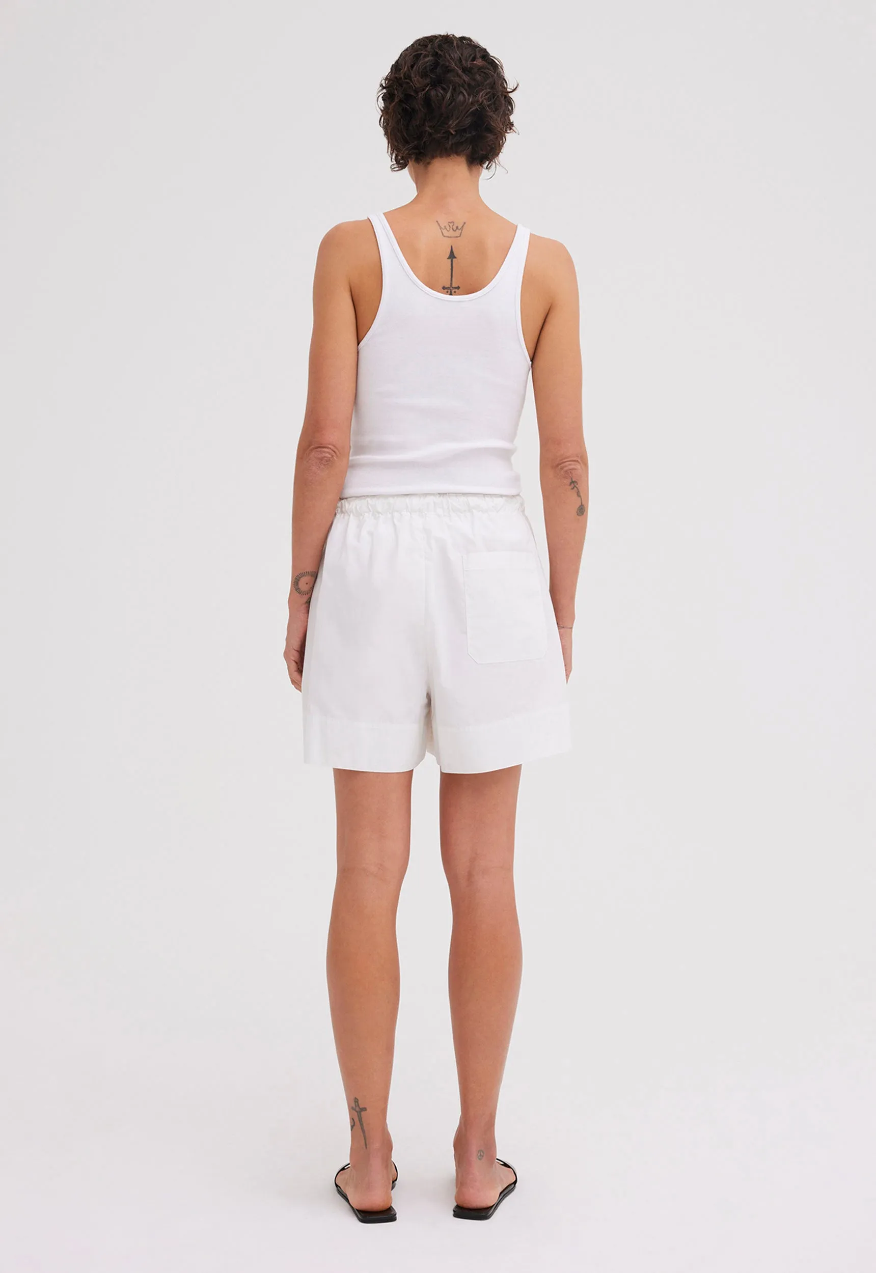 Mira Cotton Short - White