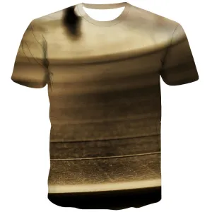 Music T shirts Men Instrument T-shirts 3d Retro Tshirts Novelty Electronic Tshirts Casual