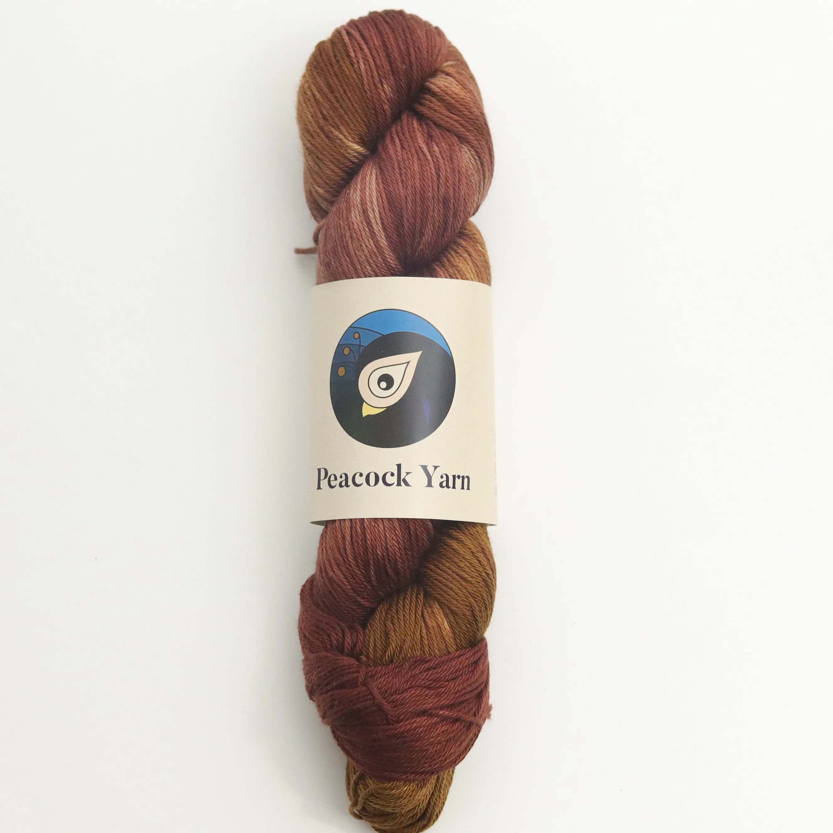 Peacock Yarn Light DK Cotton | Rusty Ruby | Hand Dyed 100% Cotton Yarn