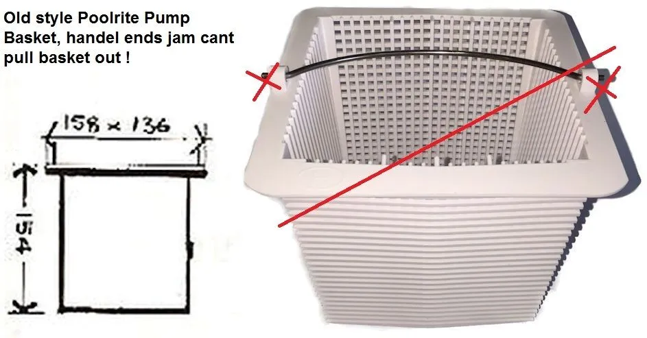 Pump Basket SQI Poolrite / Poolstore