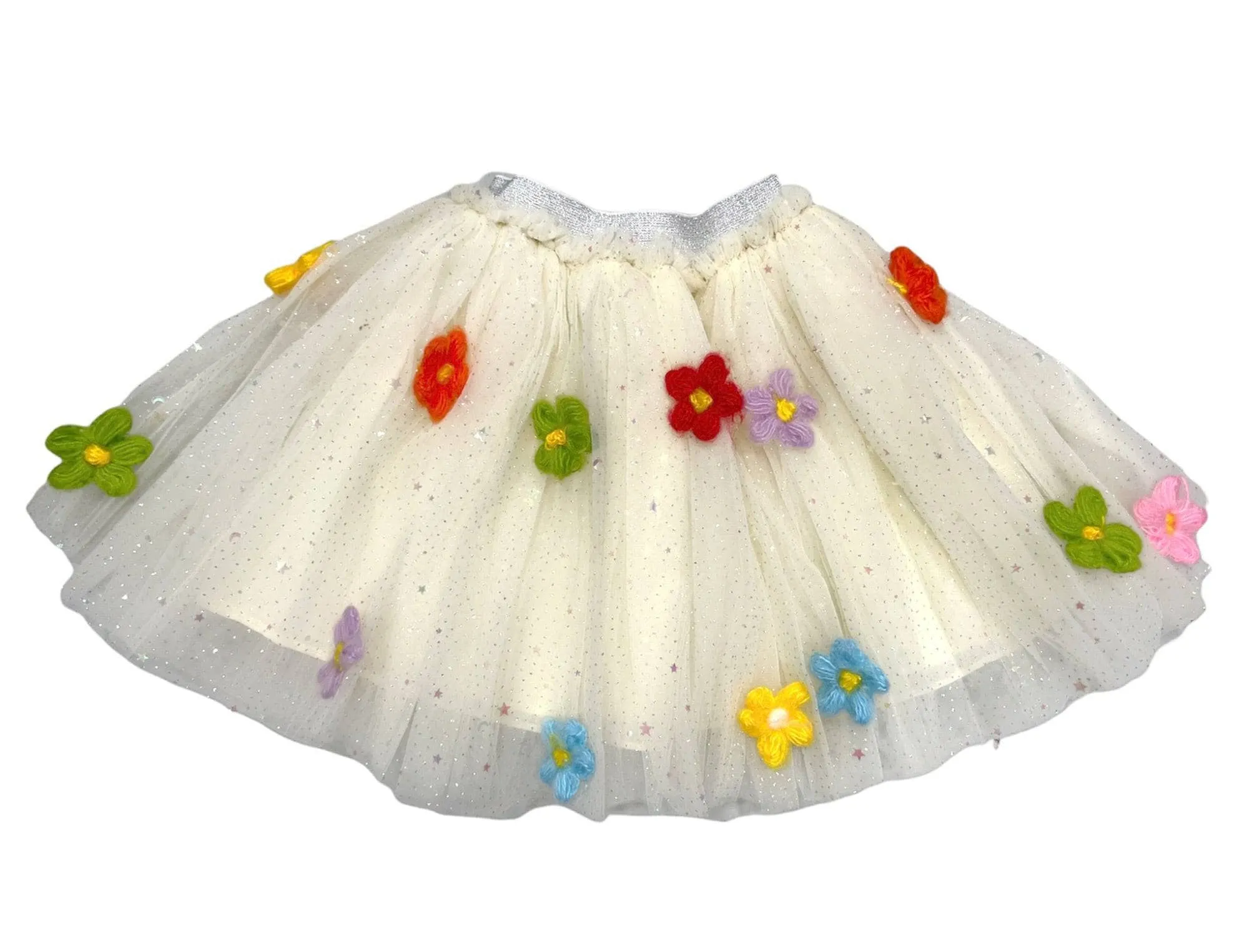 Rainbow Daisy Puff Tutu