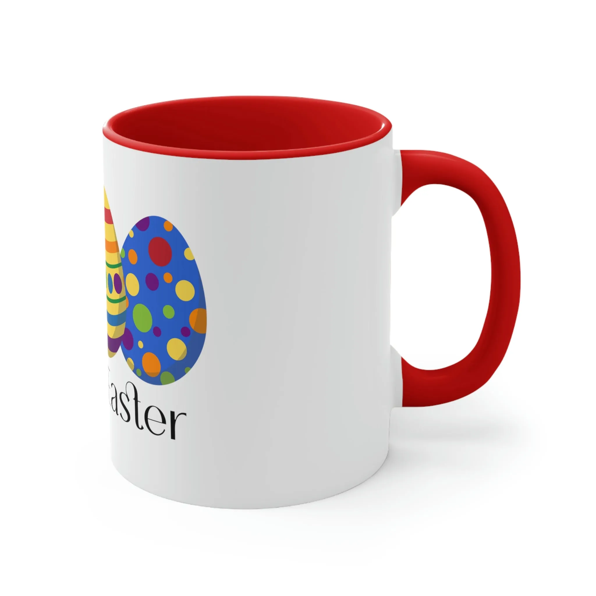 Rainbow Flag Accent Coffee Mug Easter Festival - Happy Easter