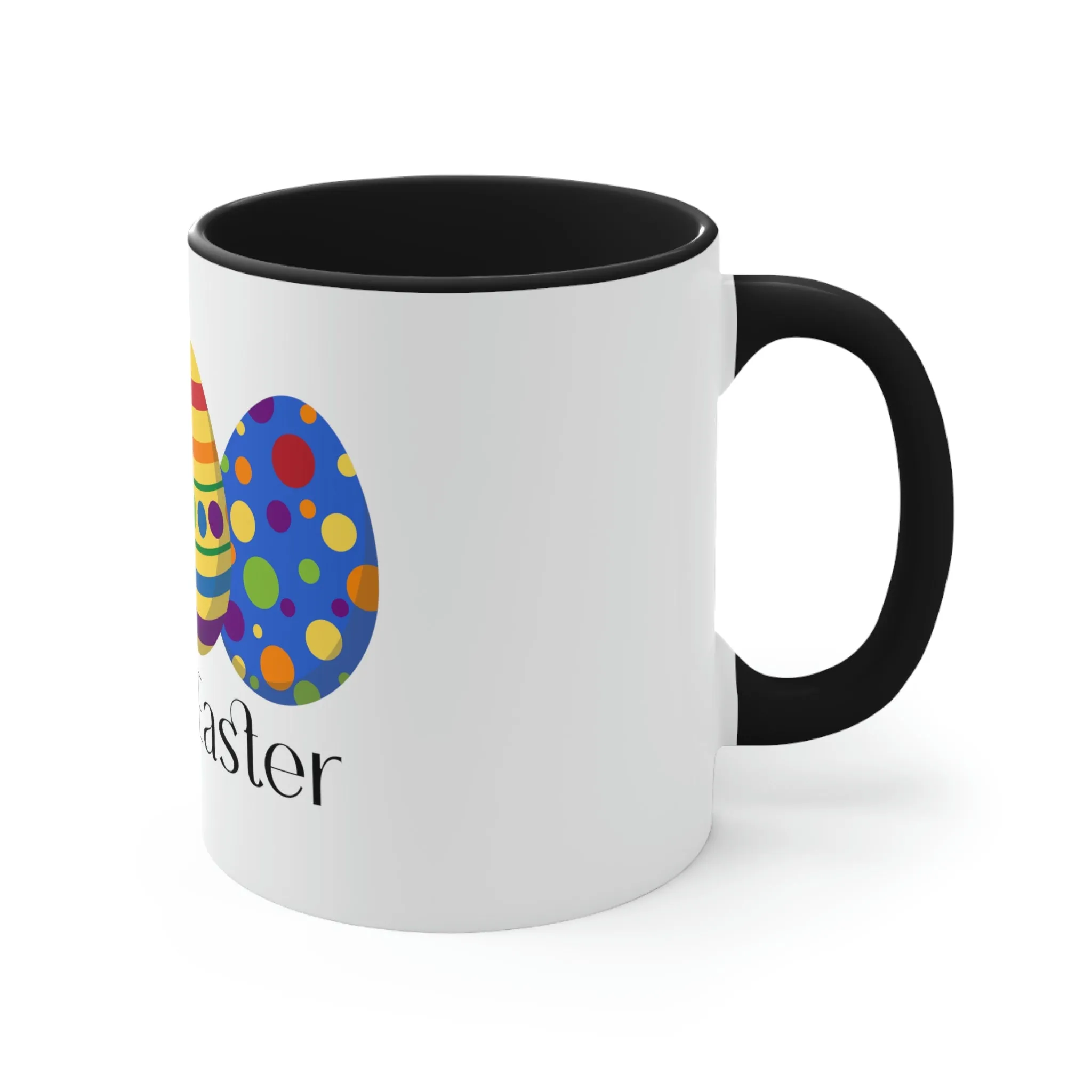 Rainbow Flag Accent Coffee Mug Easter Festival - Happy Easter