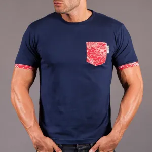 Scramble "Irezumi" T-Shirt - Navy Blue