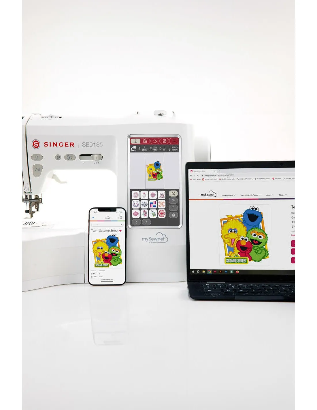 Singer SE9185 - Sewing, Quilting and Embroidery machine with WIFI, colour touchscreen. Latest 2025 model