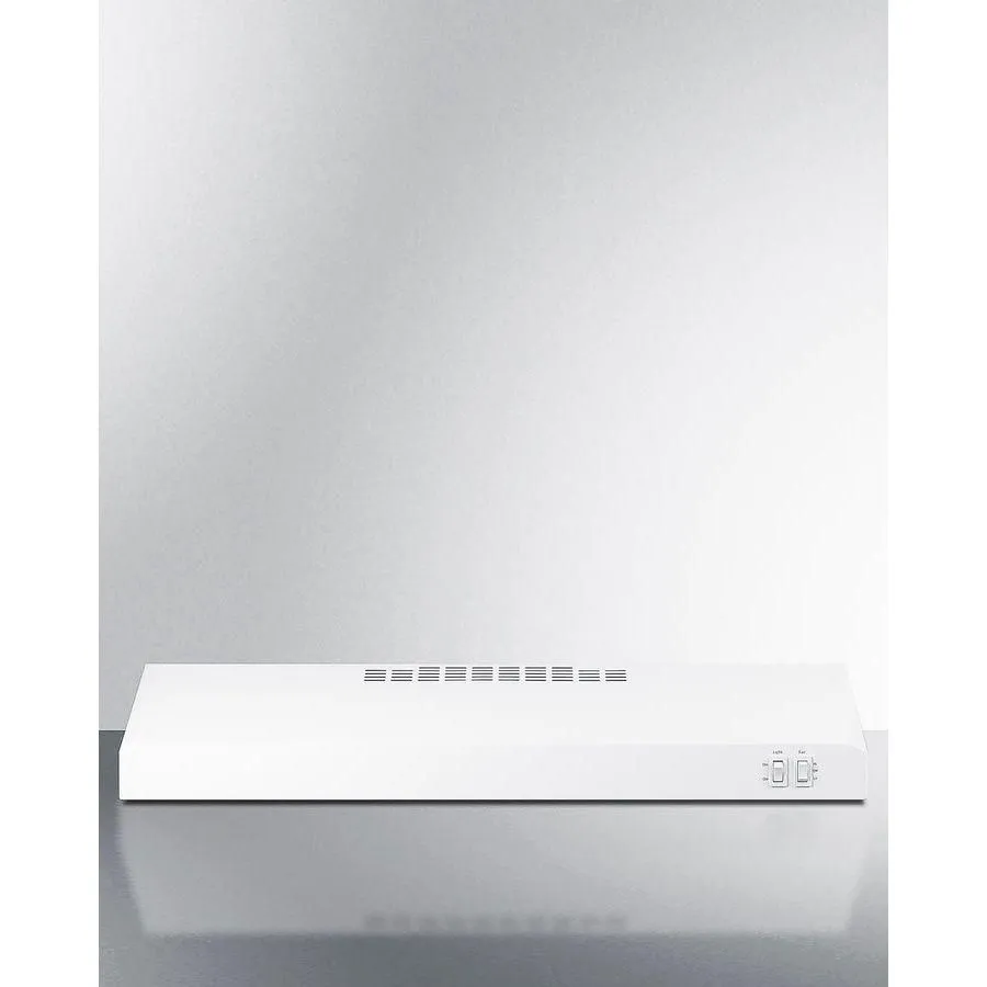 Summit 30 in. Under Cabinet Convertible Range Hood - HC30WW