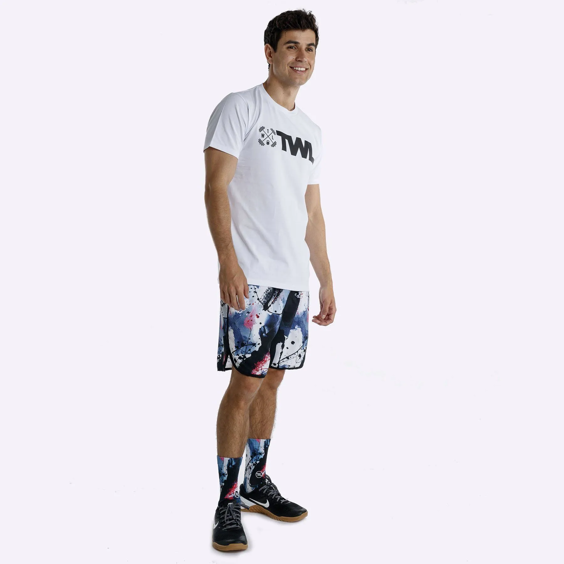 The WOD Life - Men's Classics Flux T-Shirt - White/Black