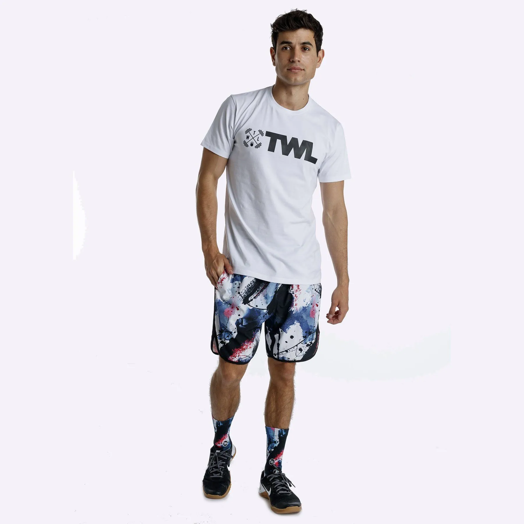 The WOD Life - Men's Classics Flux T-Shirt - White/Black