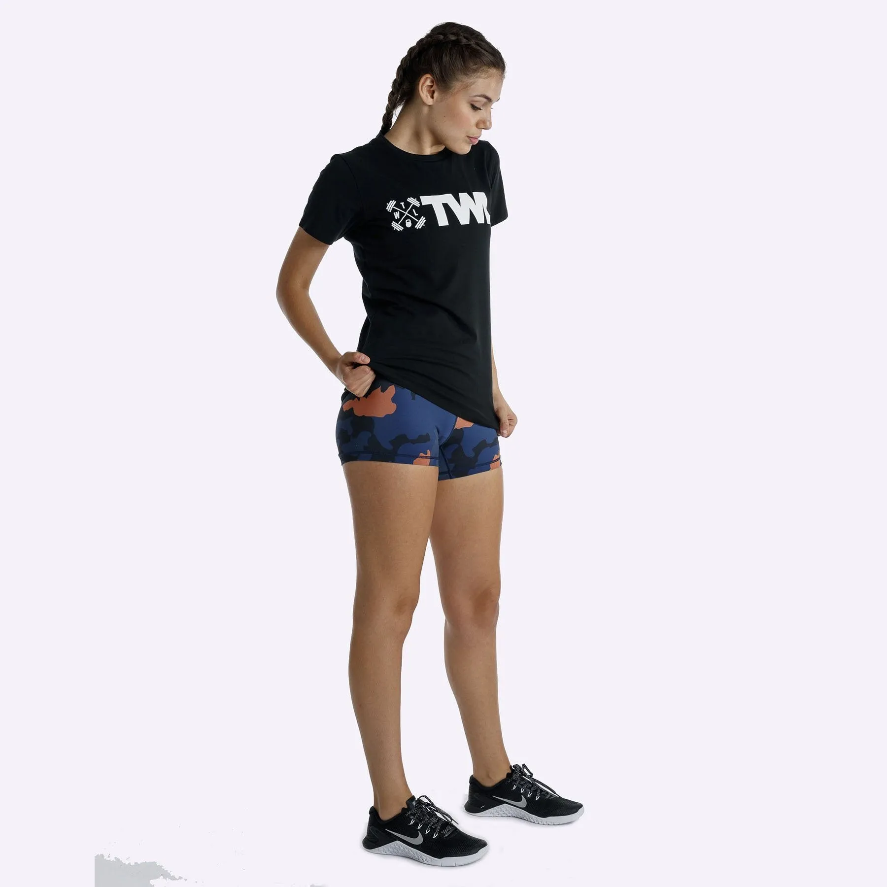 The WOD Life - Women's Classics Flux T-Shirt -  Black/White