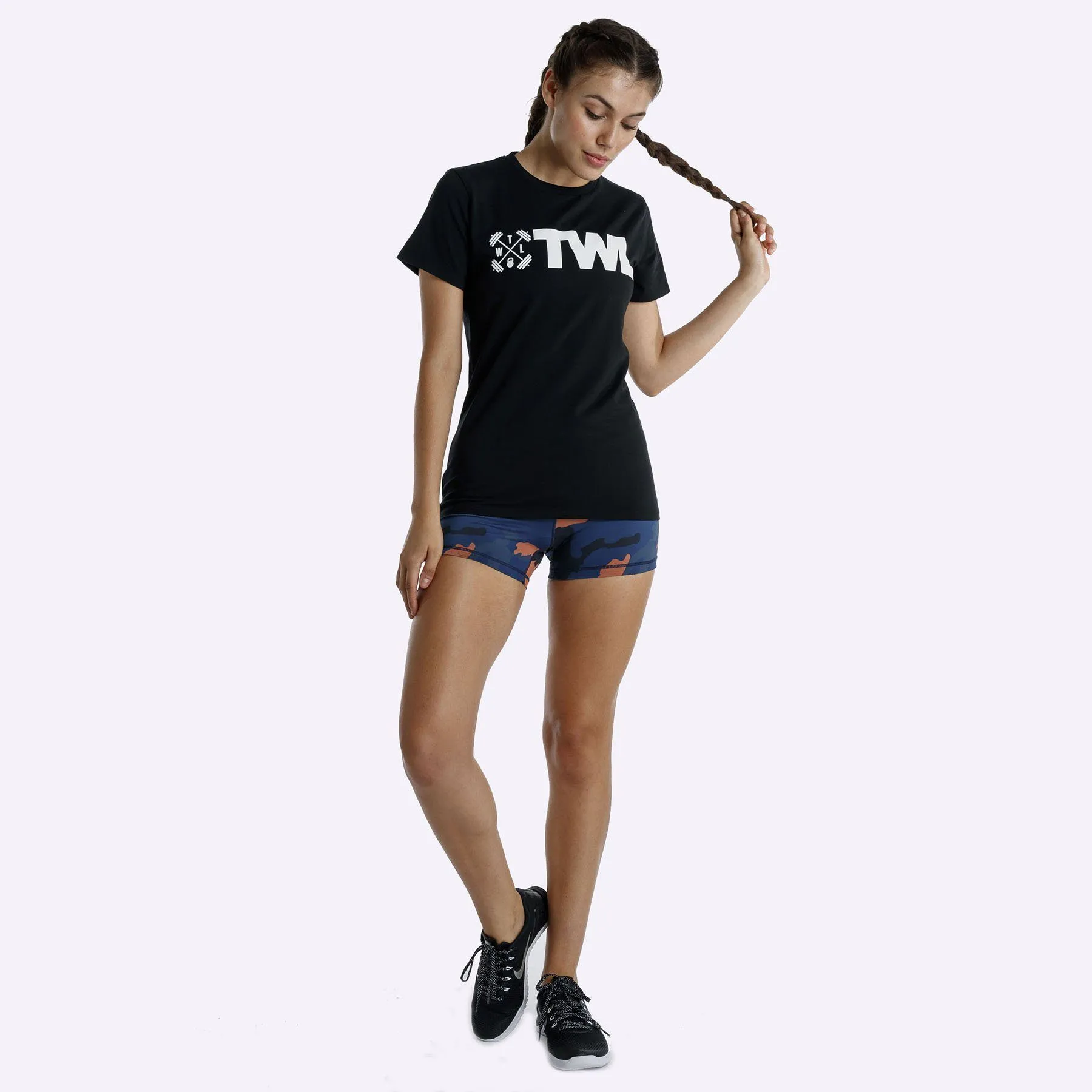 The WOD Life - Women's Classics Flux T-Shirt -  Black/White