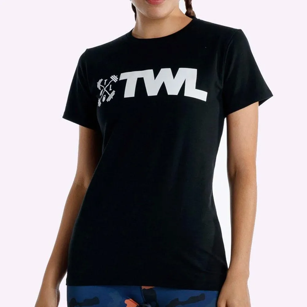 The WOD Life - Women's Classics Flux T-Shirt -  Black/White