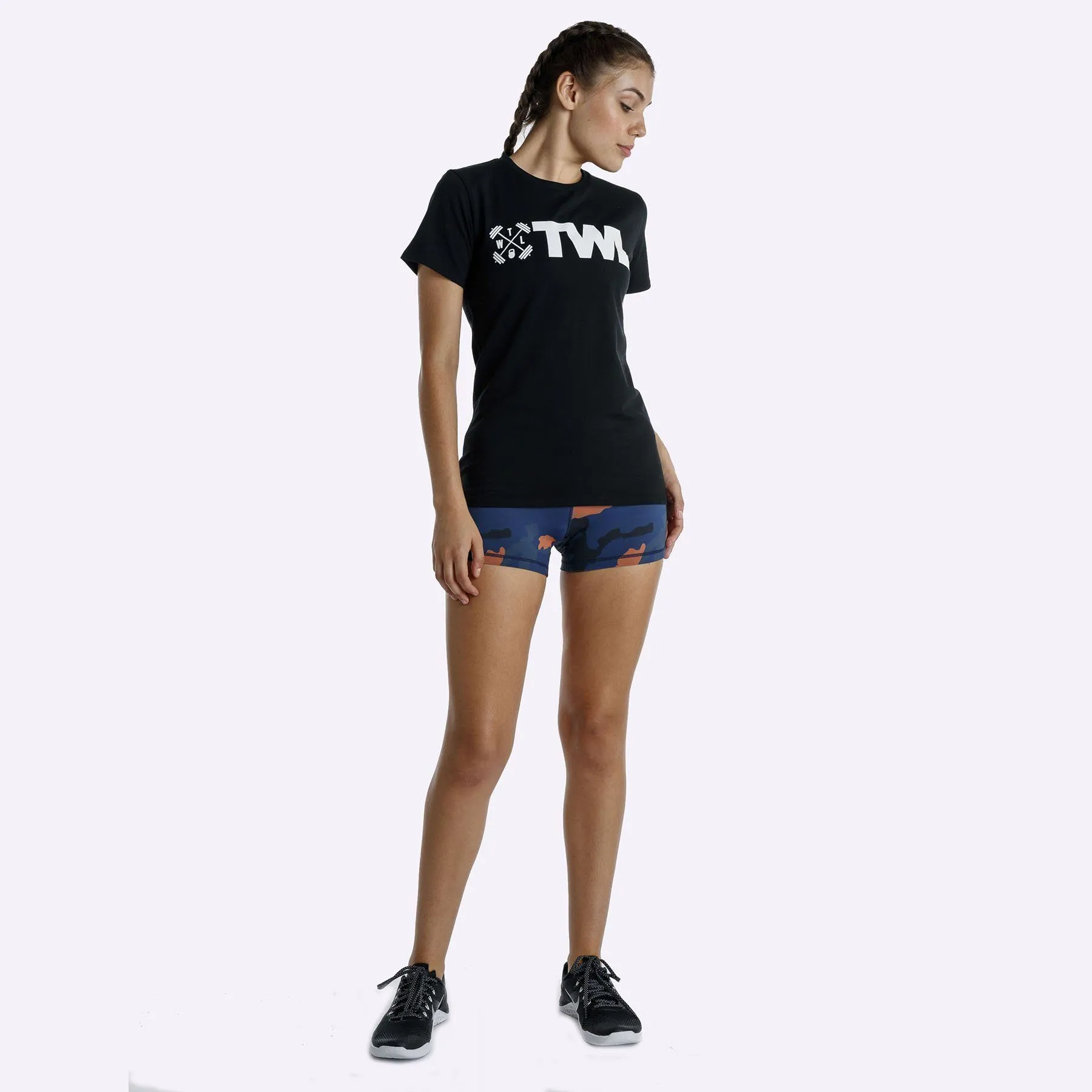 The WOD Life - Women's Classics Flux T-Shirt -  Black/White