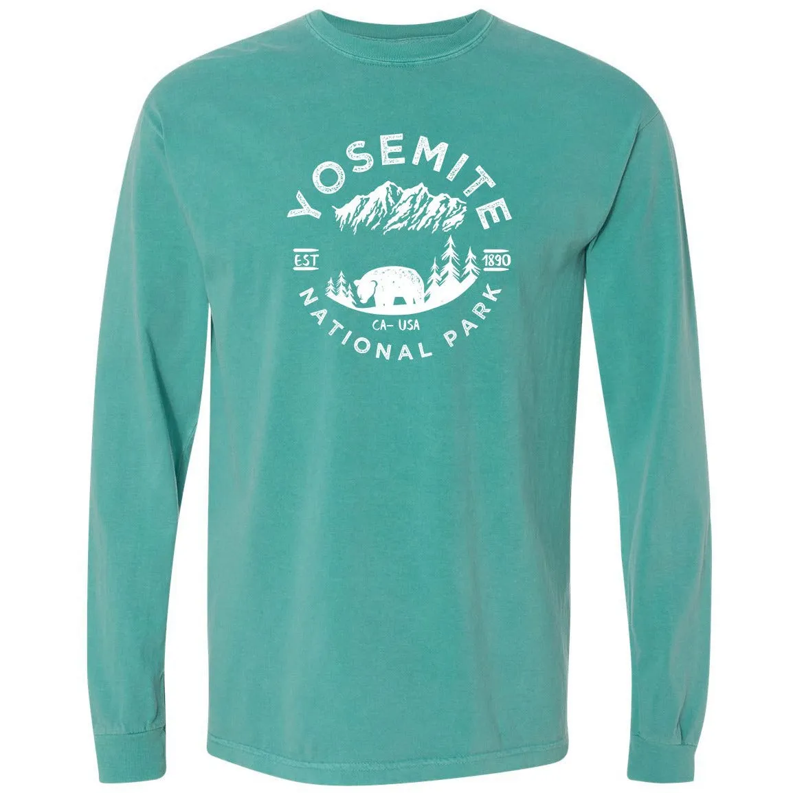 Yosemite National Park Comfort Colors Long Sleeve TShirt