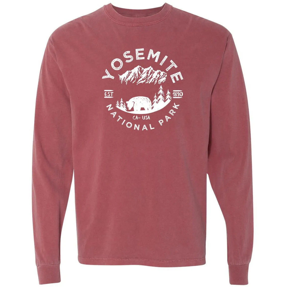 Yosemite National Park Comfort Colors Long Sleeve TShirt