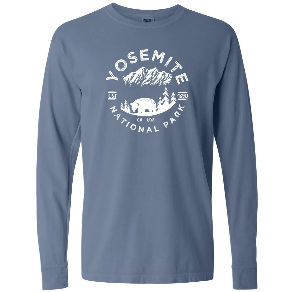 Yosemite National Park Comfort Colors Long Sleeve TShirt